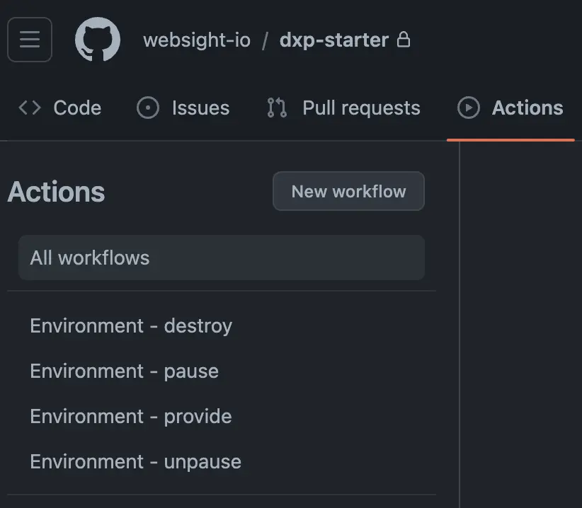 GitHub Actions - automated steps for environments