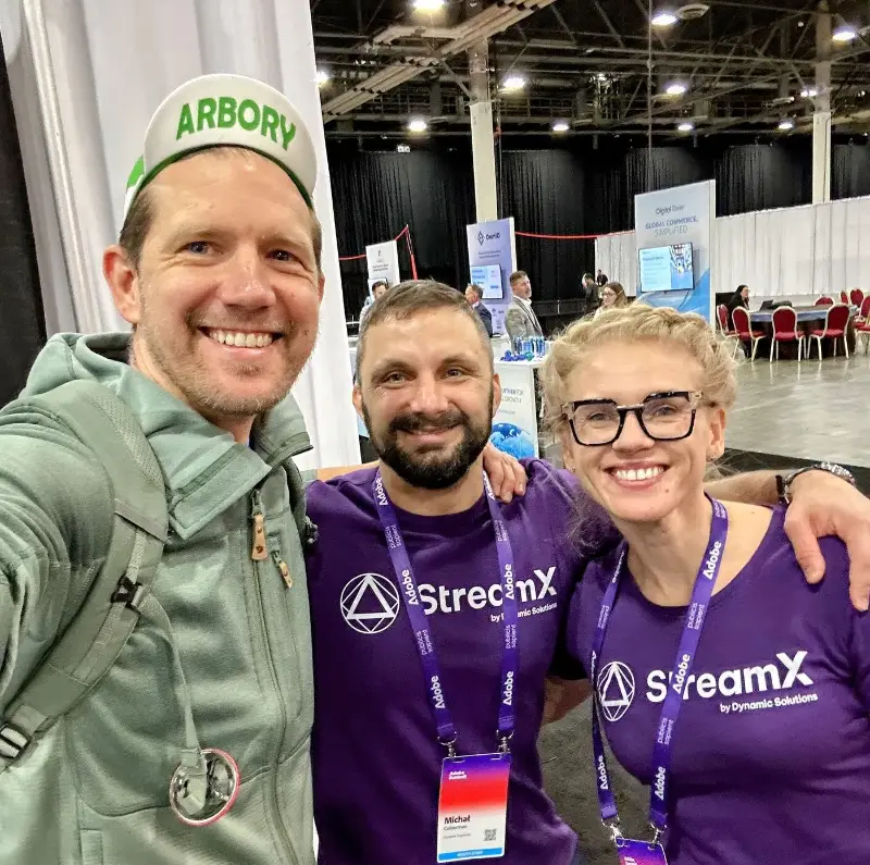 Tad Reeves, Michał Cukierman and Marta Cukierman at Adobe Summit 2024